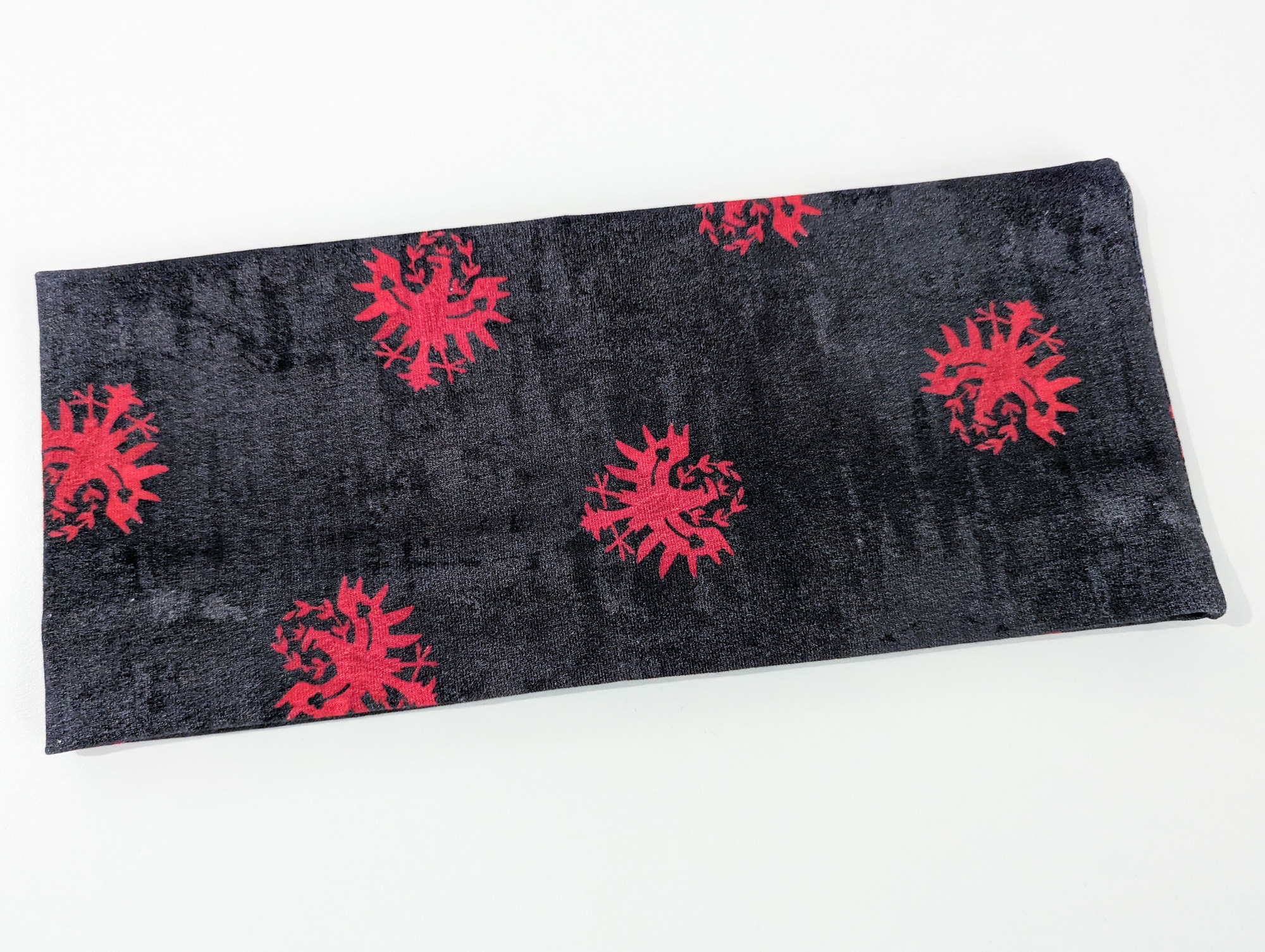 Tirol-Stirnband Schwarz-Rot