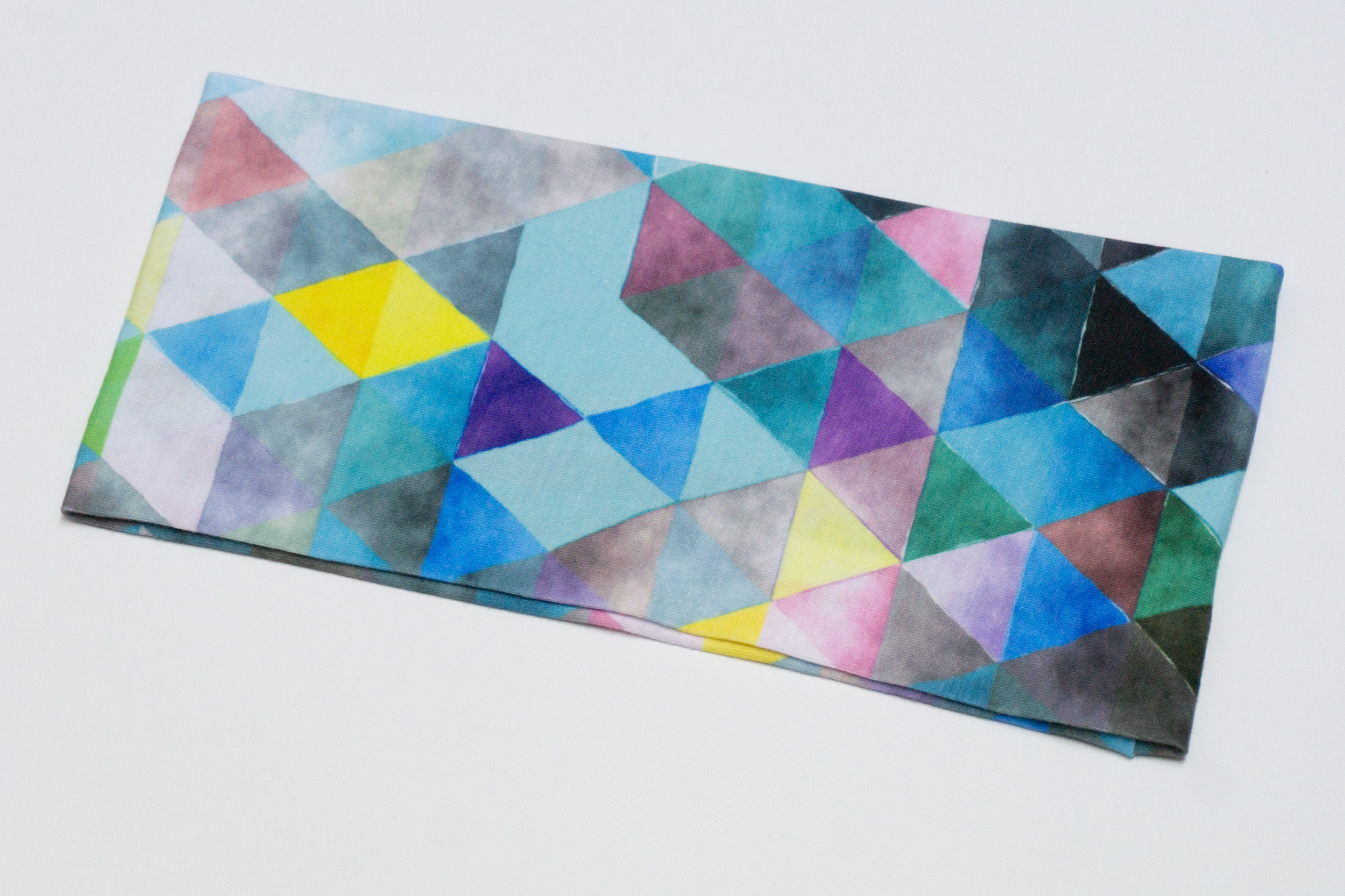 Stirnband Dreiecke Lila/Blau