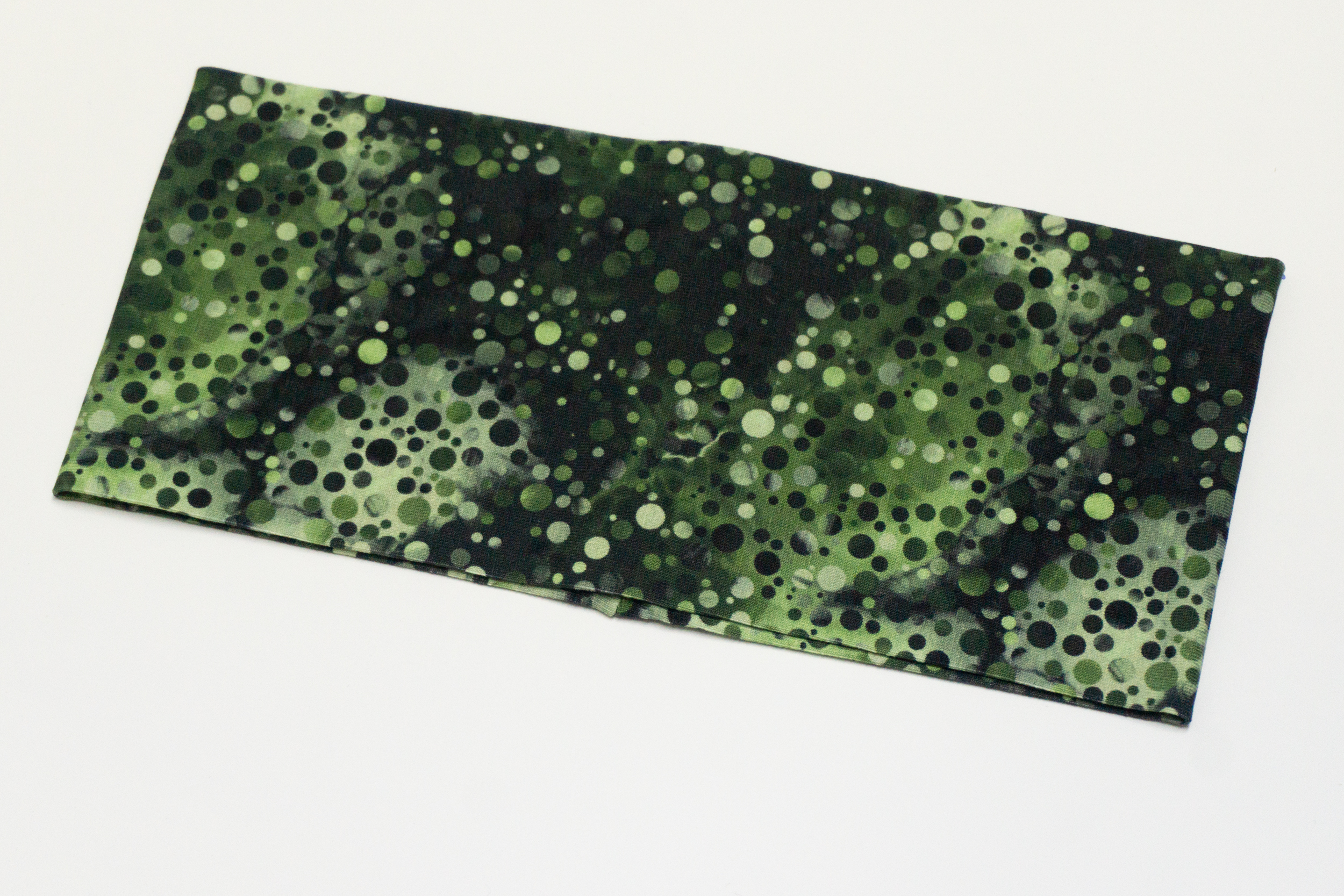 Stirnband Punkte Schwarz/Grün