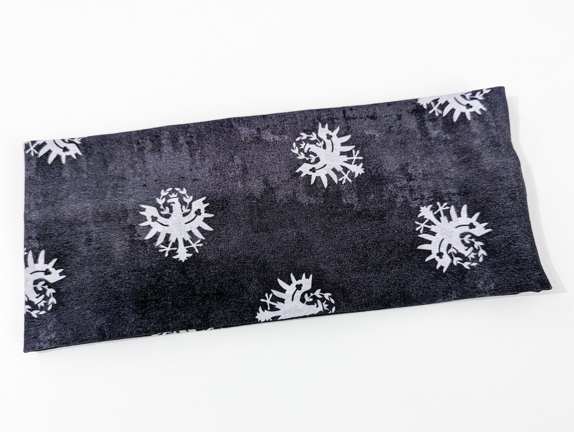 Tirol-Stirnband Schwarz-Weiß