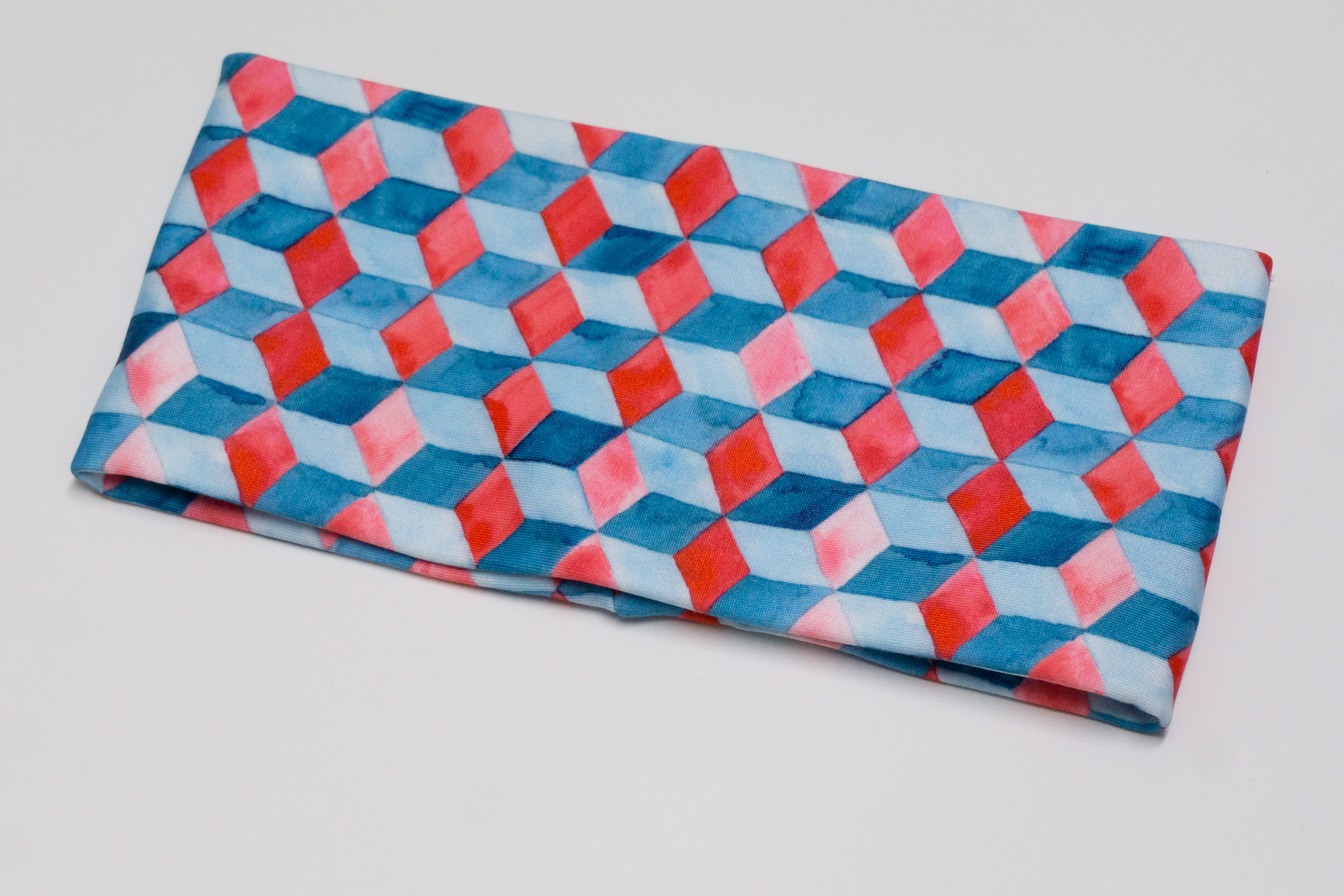 Stirnband Escher Rot/Blau