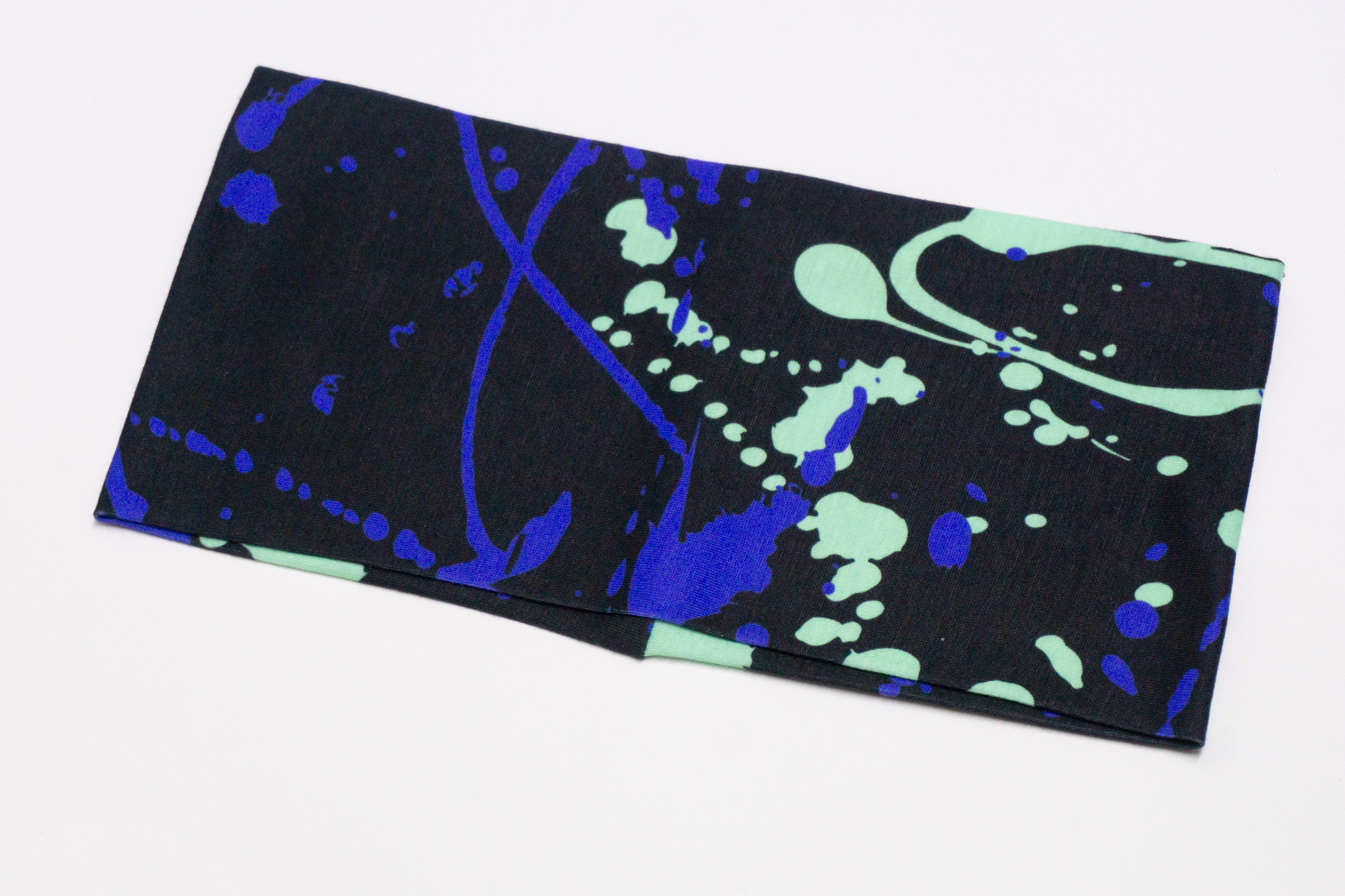 Stirnband Klecks Blau